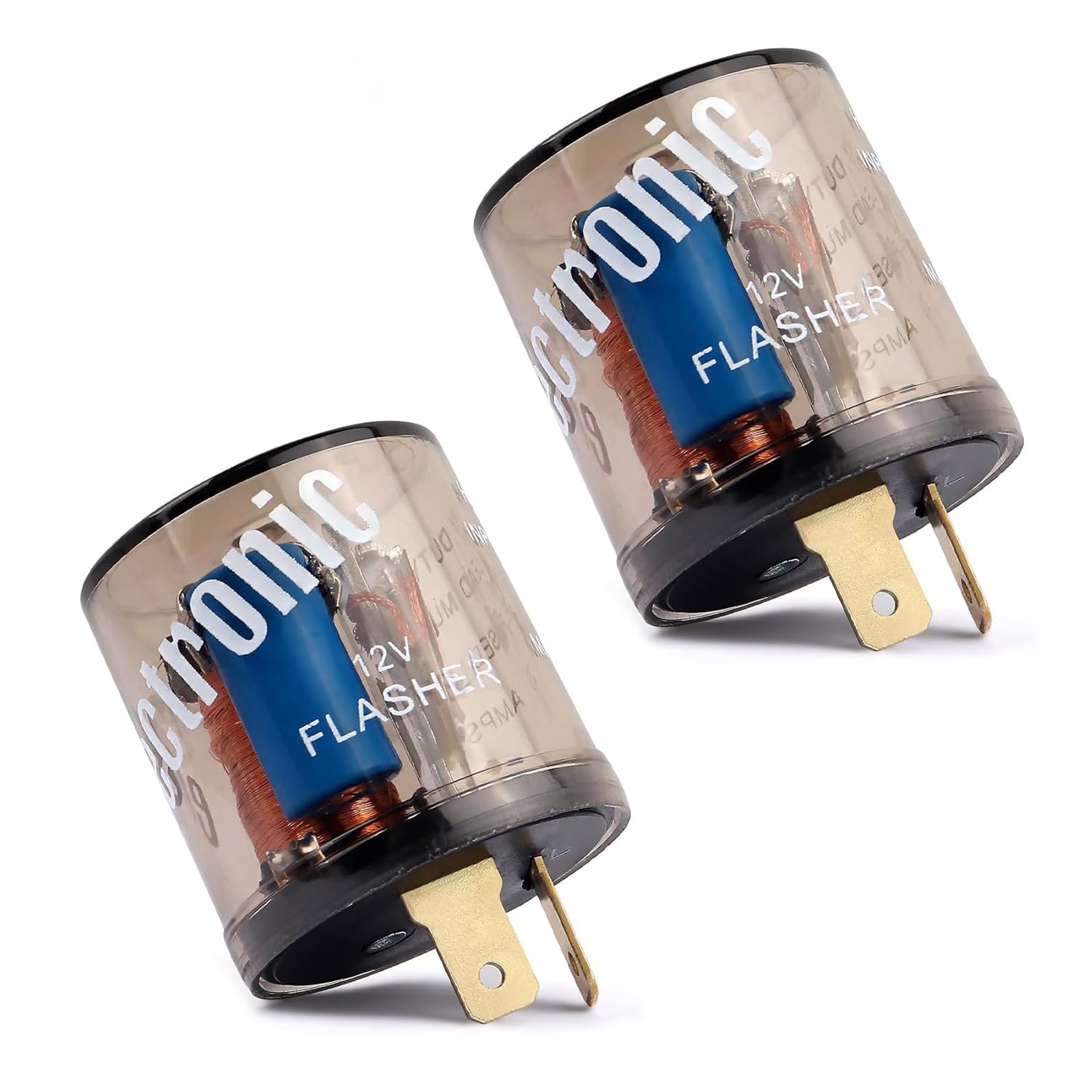 Amazon.co.jp: LEDウィンカー用フラッシャーリレー2個、12V 2ピン電動